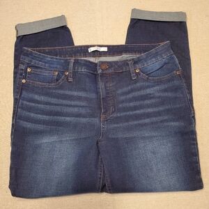 LC Lauren Conrad Skinny 16 Cuffed Jeans